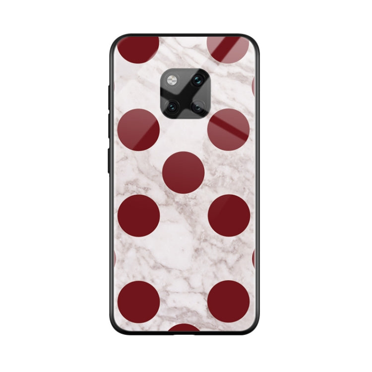 Dots Pattern TPU Colorful Painted Glass Case for Huawei Mate 20 Pro