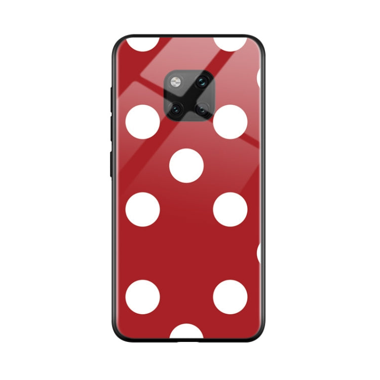 Dots Pattern TPU Colorful Painted Glass Case for Huawei Mate 20 Pro