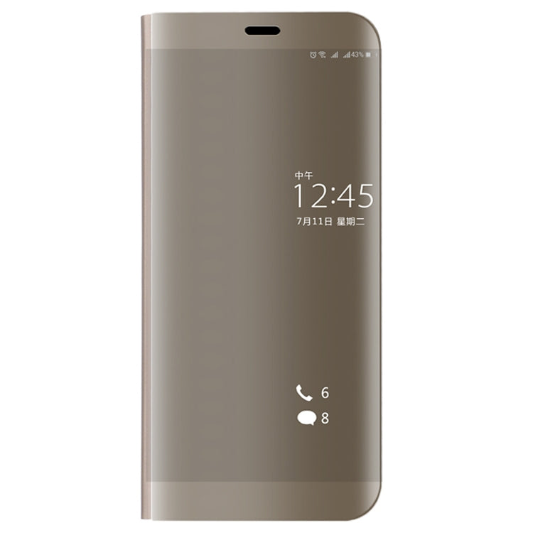 For Huawei P10 Plus Electroplating PC + PU Horizontal Flip Protective Case with Holder & Sleep / Wake-up Function