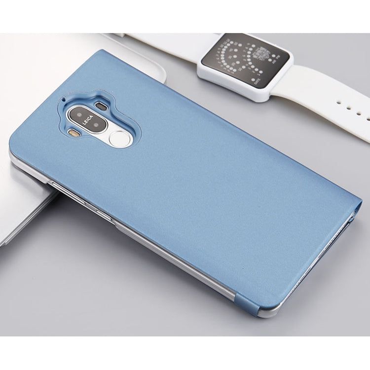 For Huawei Mate 9 Electroplating PC + PU Horizontal Flip Protective Case with Holder & Sleep / Wake-up Function