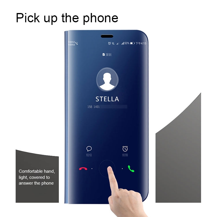 For Huawei Mate 9 Electroplating PC + PU Horizontal Flip Protective Case with Holder & Sleep / Wake-up Function