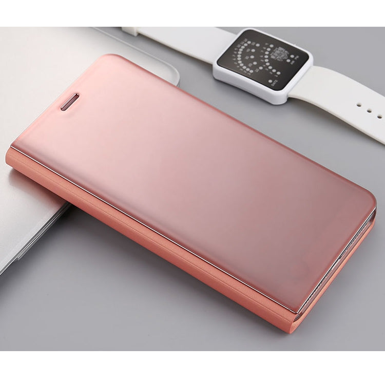 For Huawei Mate 9 Electroplating PC + PU Horizontal Flip Protective Case with Holder & Sleep / Wake-up Function