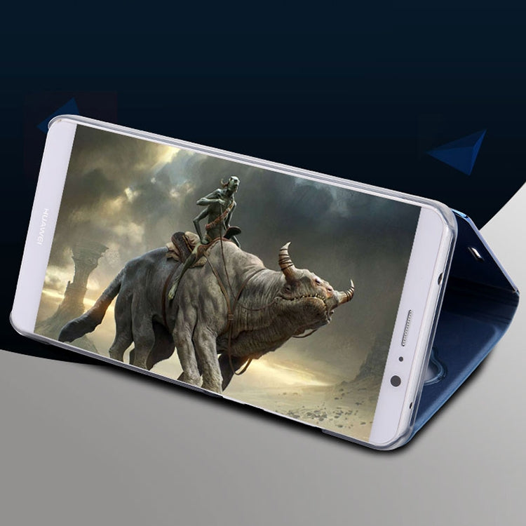 For Huawei Mate 9 Electroplating PC + PU Horizontal Flip Protective Case with Holder & Sleep / Wake-up Function