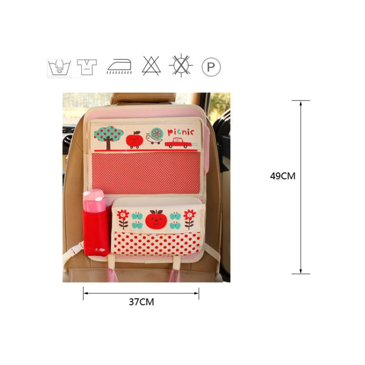 Car Auto Back Seat Folding Table Drink Food Cup Tray Multi-purpose Dining Table Chair Back Pocket Cartoon Folding Multi-functional Food Tray Car Storage Table, Random Color Delivery