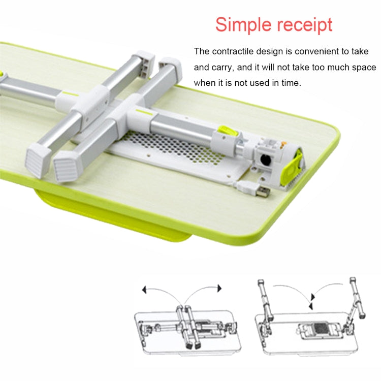 Portable Folding Adjustable Lifting Small Table Desk Holder Stand for Laptop / Notebook, Support 17 inch and Below Laptops, Max Load Weight: 40kg, Desk Surface Size: 60*30cm(Grey)