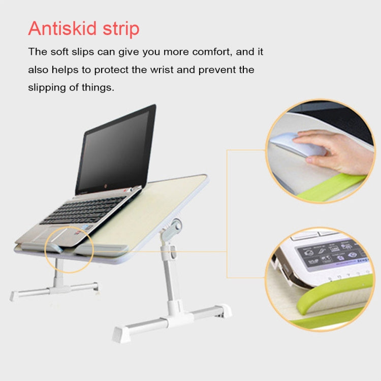 Portable Folding Adjustable Lifting Small Table Desk Holder Stand for Laptop / Notebook, Support 17 inch and Below Laptops, Max Load Weight: 40kg, Desk Surface Size: 60*30cm(Grey)