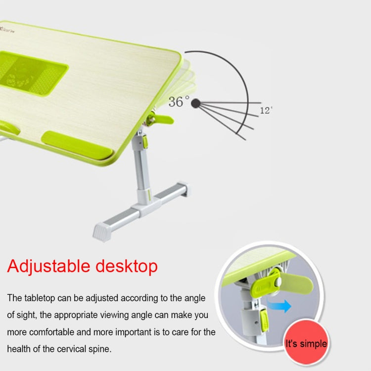 Portable Folding Adjustable Lifting Small Table Desk Holder Stand for Laptop / Notebook, Support 17 inch and Below Laptops, Max Load Weight: 40kg, Desk Surface Size: 60*30cm(Grey)