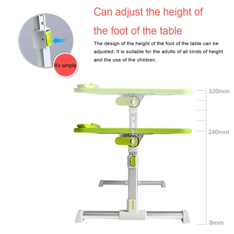 Portable Folding Adjustable Lifting Small Table Desk Holder Stand for Laptop / Notebook, Support 17 inch and Below Laptops, Max Load Weight: 40kg, Desk Surface Size: 60*30cm(Grey)