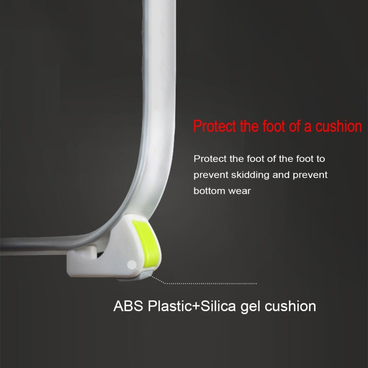 HL36 Leather Surface Portable Folding Small Table Desk Holder Stand for Laptop / Notebook, Support 18 inch and Below Laptops, Max Load Weight: 30kg, Desk Surface Size: 70x36x32.5cm(Khaki Grey)