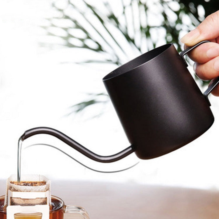 250ML Long Narrow Spout High Temperature Paint Stainless Steel Slim Kettle Hand Drip Coffee Pot with Hanging Ear