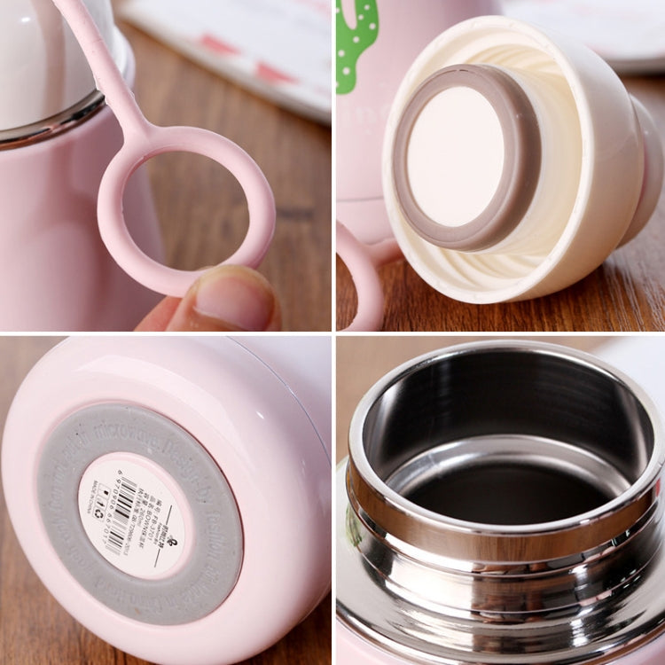 260mL Fashion Innovative Cartoon Flamingo Mug Student Portable Handy Belly Cup