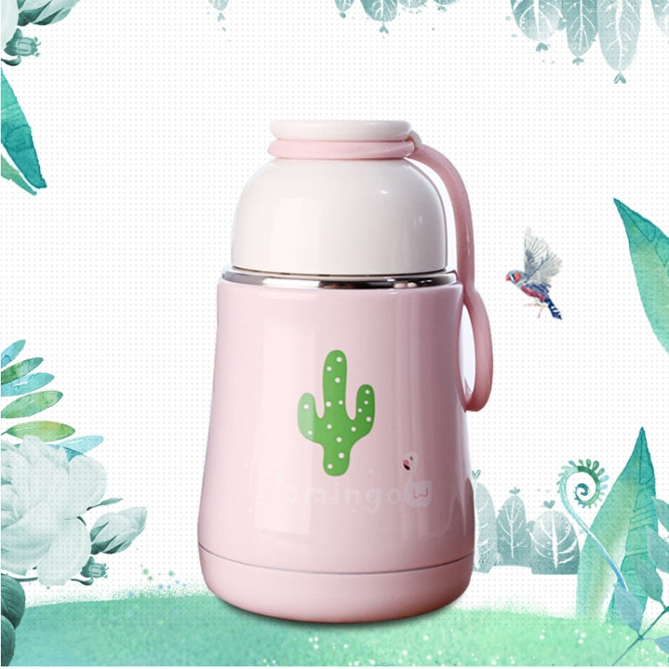 260mL Fashion Innovative Cartoon Flamingo Mug Student Portable Handy Belly Cup