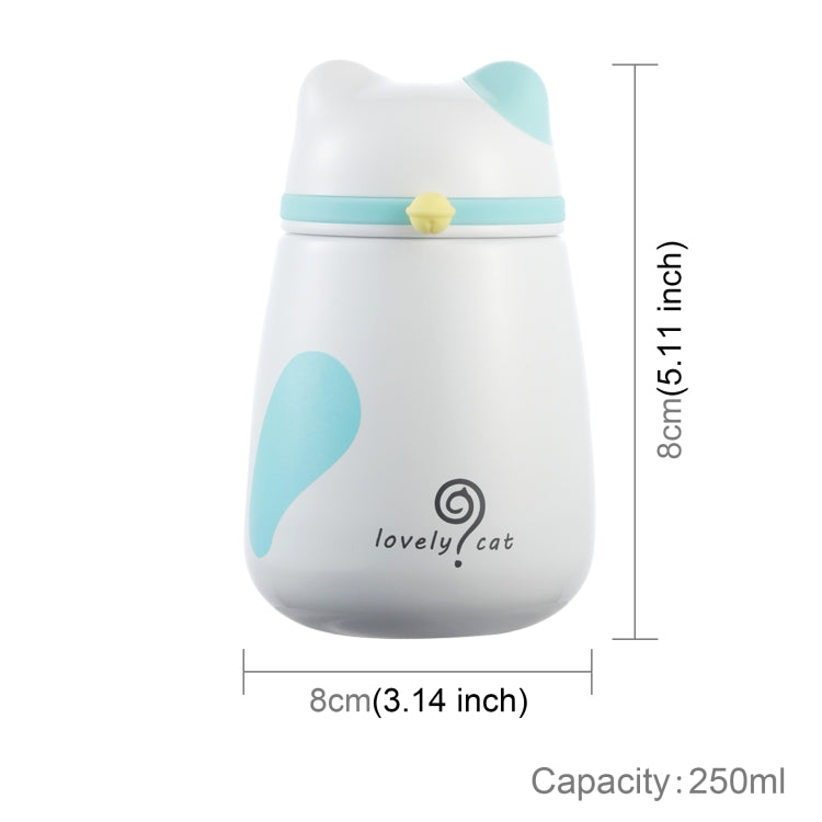 250mL Lovely Cartoon Bells Cat Stainless Steel Mug Children Girl Portable Cup