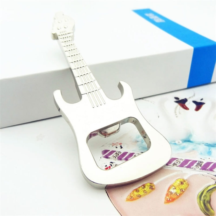 5 PCS Multi-function Guitar Bottle Opener Key Chain Car Key Pendant, Size: 8.5x3.5cm
