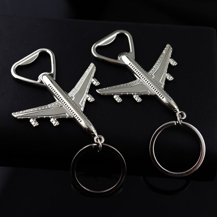 5 PCS Multi-function Aircraft Bottle Opener Key Chain Car Key Pendant, Size: 7x6cm