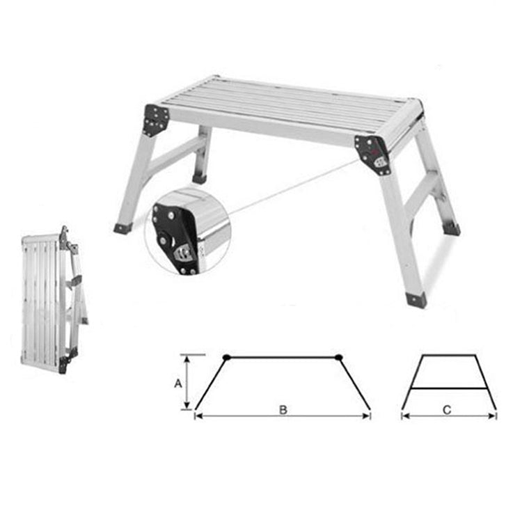 DLW201 50cm High Aluminum Alloy Car Wash Tool Car Wash Stool