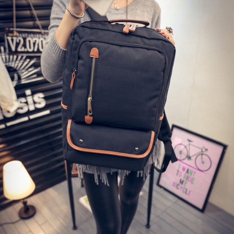 Universal Multi-Function Canvas Cloth Laptop Computer Shoulders Bag Business Backpack Students Bag, Size: 43x29x13cm, For 15.6 inch and Below Macbook, Samsung, Lenovo, Sony, DELL Alienware, CHUWI, ASUS, HP