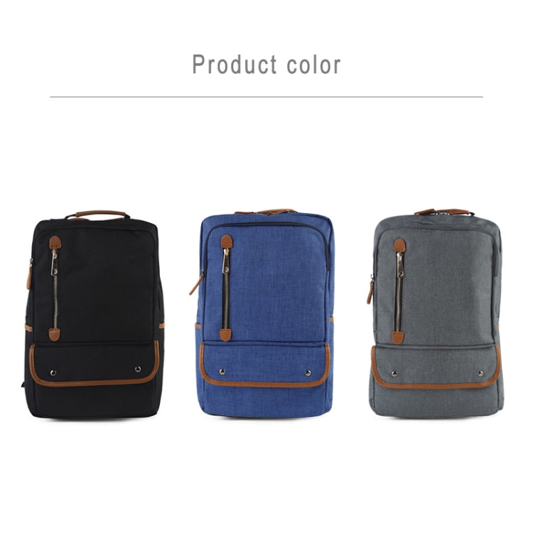 Universal Multi-Function Canvas Cloth Laptop Computer Shoulders Bag Business Backpack Students Bag, Size: 43x29x13cm, For 15.6 inch and Below Macbook, Samsung, Lenovo, Sony, DELL Alienware, CHUWI, ASUS, HP