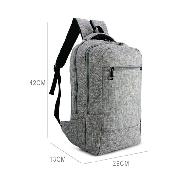 Universal Multi-Function Canvas Cloth Laptop Computer Shoulders Bag Business Backpack Students Bag, Size: 43x28x12cm, For 15.6 inch and Below Macbook, Samsung, Lenovo, Sony, DELL Alienware, CHUWI, ASUS, HP