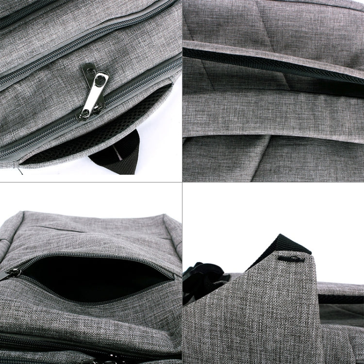 Universal Multi-Function Canvas Cloth Laptop Computer Shoulders Bag Business Backpack Students Bag, Size: 43x28x12cm, For 15.6 inch and Below Macbook, Samsung, Lenovo, Sony, DELL Alienware, CHUWI, ASUS, HP