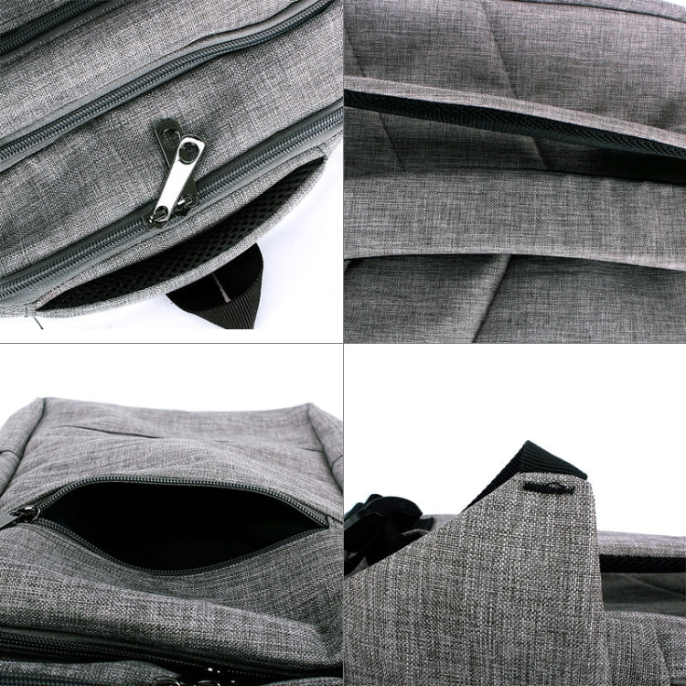 Universal Multi-Function Canvas Cloth Laptop Computer Shoulders Bag Business Backpack Students Bag, Size: 43x28x12cm, For 15.6 inch and Below Macbook, Samsung, Lenovo, Sony, DELL Alienware, CHUWI, ASUS, HP