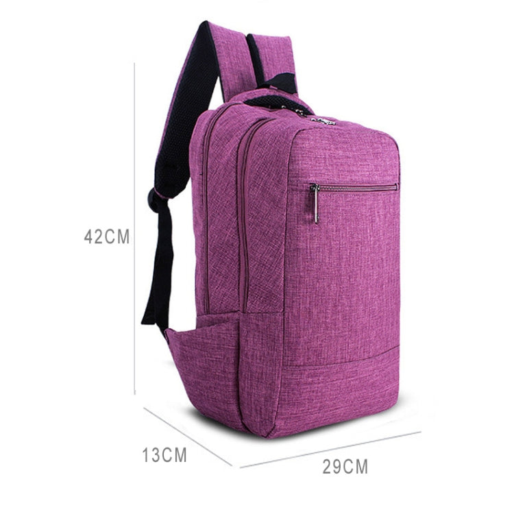 Universal Multi-Function Canvas Cloth Laptop Computer Shoulders Bag Business Backpack Students Bag, Size: 43x28x12cm, For 15.6 inch and Below Macbook, Samsung, Lenovo, Sony, DELL Alienware, CHUWI, ASUS, HP