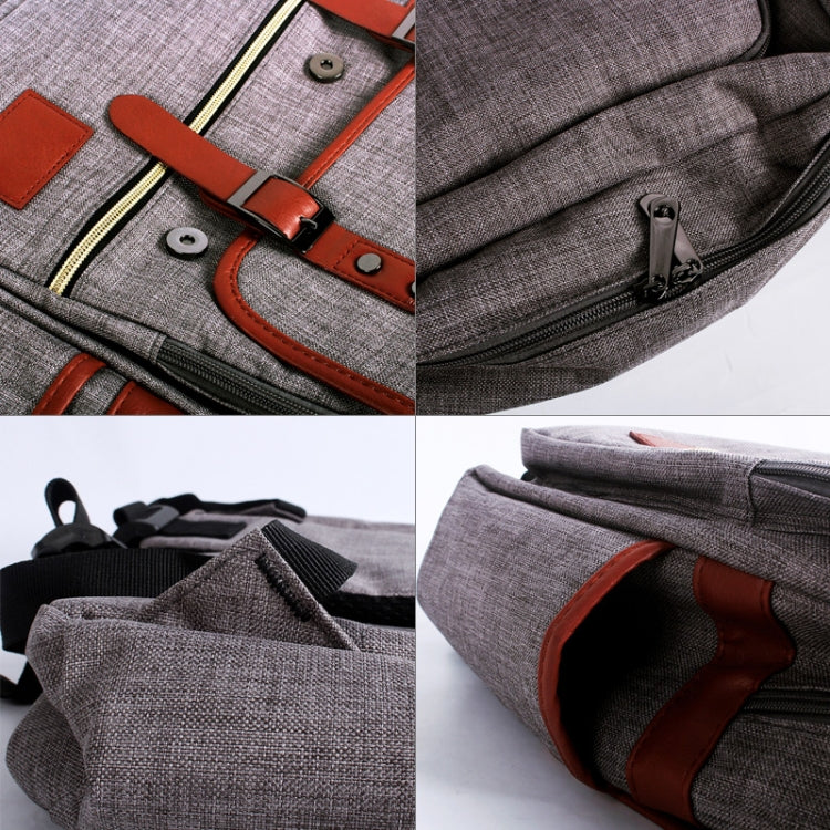 Universal Multi-Function Canvas Cloth Laptop Computer Shoulders Bag Business Backpack Students Bag, Size: 42x29x11cm, For 14 inch and Below Macbook, Samsung, Lenovo, Sony, DELL Alienware, CHUWI, ASUS, HP