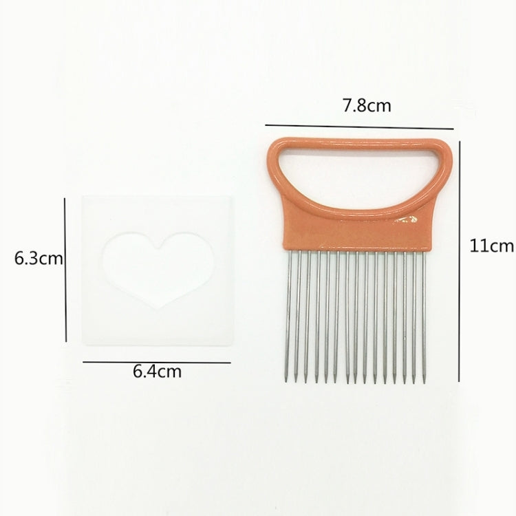 Stainless Steel Vegetable Onion Cutter Holder Meat Needle Kitchen Tools