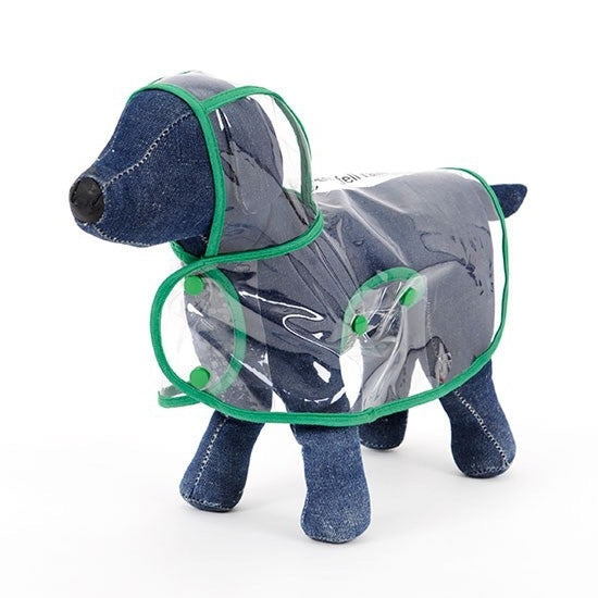 Waterproof Transparent Pet Raincoat Rain Wear Poncho Cloth, M, Harness Chest Size: 31cm, Back Length: 27cm, Pet Weight: 2.5-3.5kg