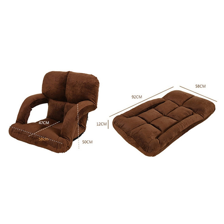 A3 Creative Lazy Sofa with Armrests Foldable Single Backrest Recliner