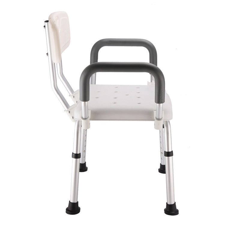 Aluminum Alloy Bath Chair with Backrest for Elderly / Pregnant Woman