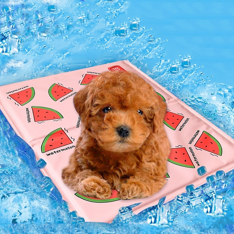 Cute Cartoon Summer Square Dog Pad Bed House Pet Cool Cooler Pad Dog Mat Cushion,M,Size:40*30cm,Random Color Delivery