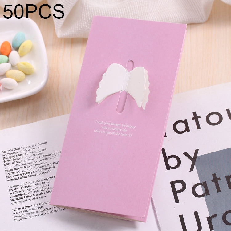 50 PCS Festival Creative Universal Love Heart Greeting Cards