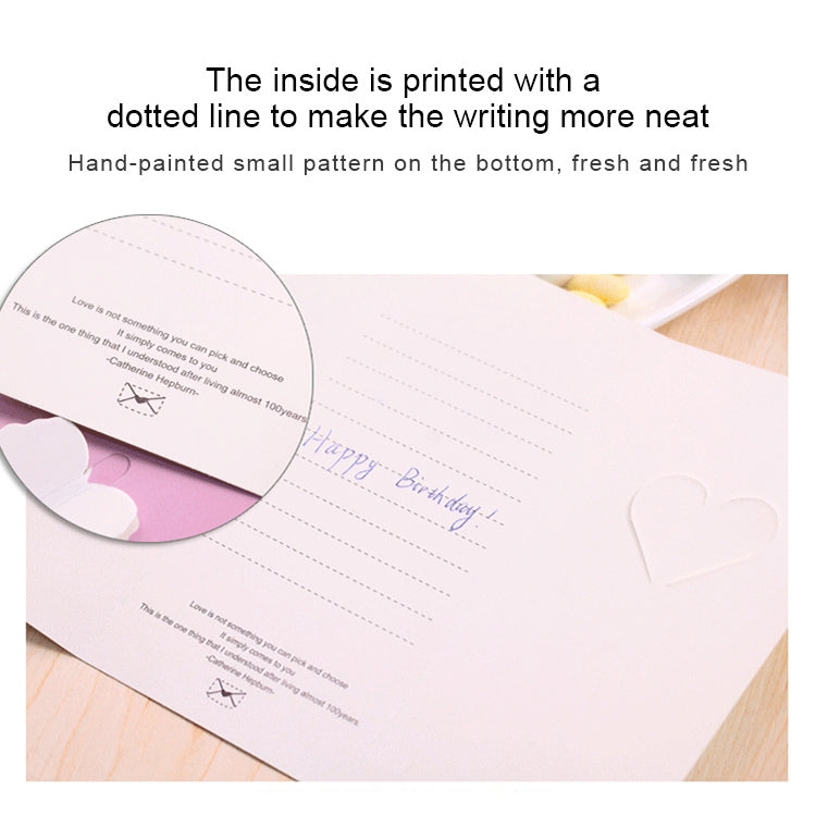 50 PCS Festival Creative Universal Love Heart Greeting Cards