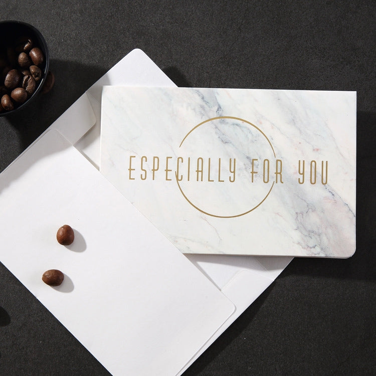 50 PCS Creative Festival Universal Marbling Greeting Cards with Envelope (ESPECIALLY FOR YOU)