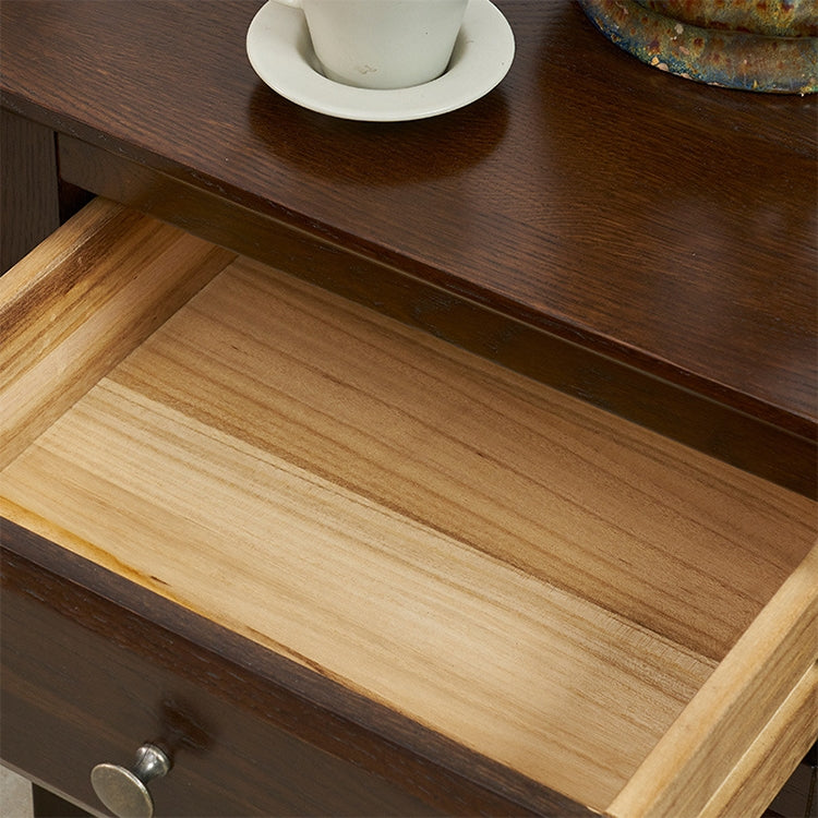 Modern Minimalist Solid Wood Storage Cabinet Locker Bedroom Full Bedside Table