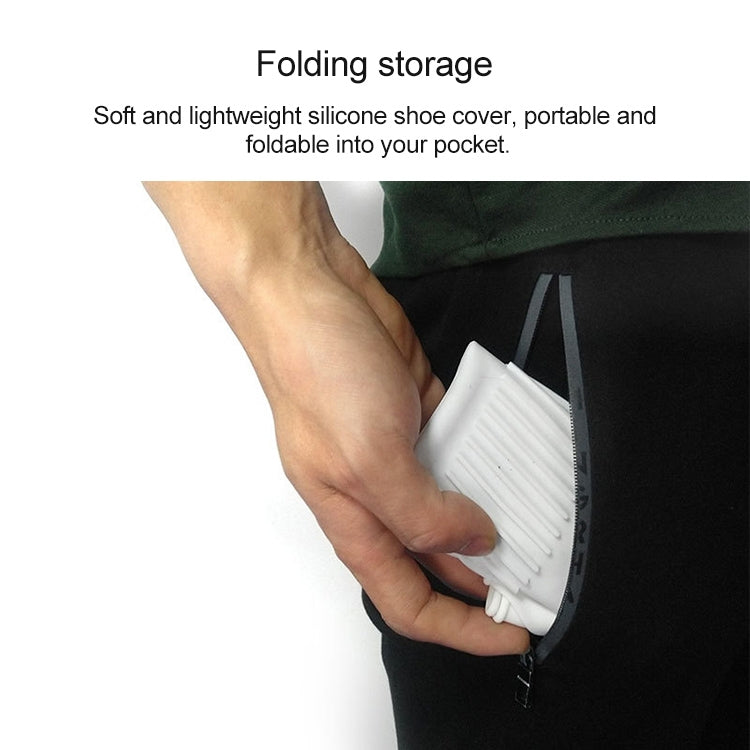 Waterproof Antiskid Silicone Outdoor Rainboots Shoes Cover, Size: M (34-39)