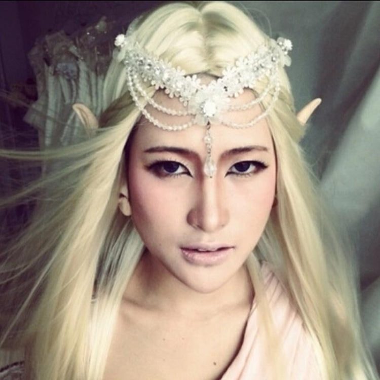 1 Pair Elf Ears Halloween Mask Party Carnival Latex Soft Fake Ears