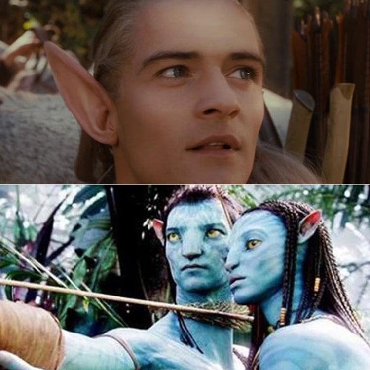 1 Pair Elf Ears Halloween Mask Party Carnival Latex Soft Fake Ears