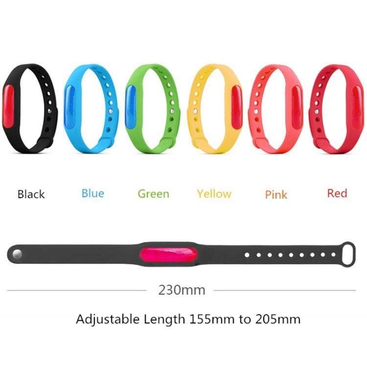 2 PCS Anti-mosquito Silicone Repellent Bracelet Buckle Wristband Bugs Away, Suitable for Children and Adults, Length:23cm, Random Color Delivery