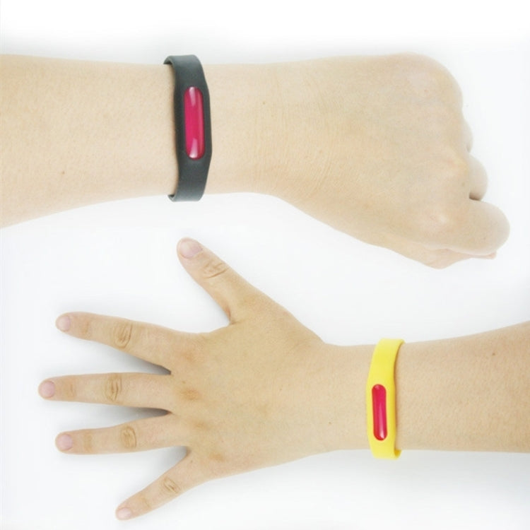 2 PCS Anti-mosquito Silicone Repellent Bracelet Buckle Wristband Bugs Away, Suitable for Children and Adults, Length:23cm, Random Color Delivery