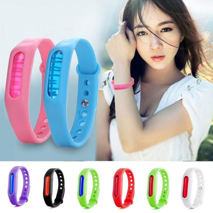 2 PCS Anti-mosquito Silicone Repellent Bracelet Buckle Wristband Bugs Away, Suitable for Children and Adults, Length:23cm, Random Color Delivery