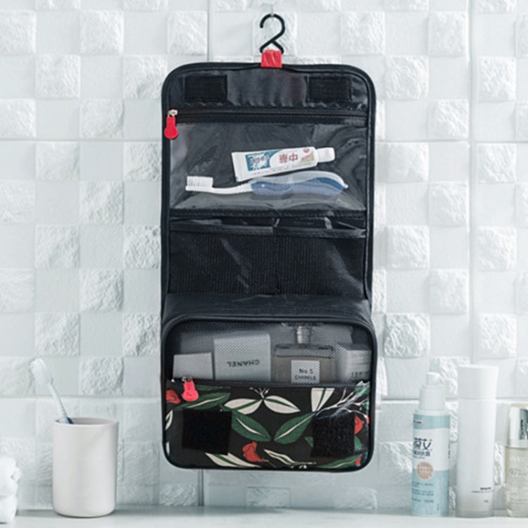 Print Flower Pattern Travel Multifunctional Waterproof Wash Bag Toiletry Organizer Carrying Case