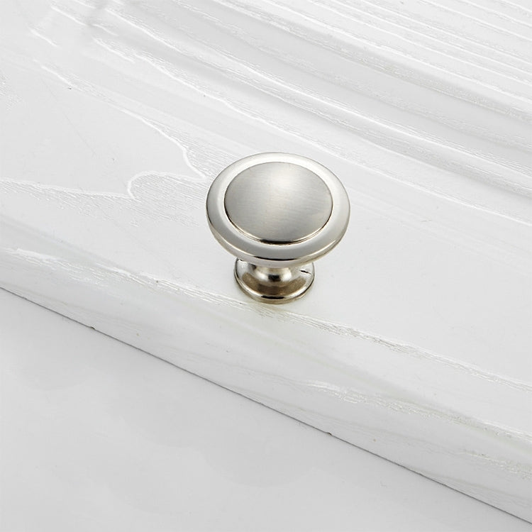 10 PCS 4003 White Single Hole Solid Zinc Alloy Round Handle for Cabinet Wardrobe Drawer Door