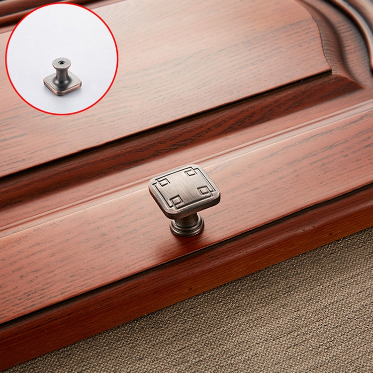 5 PCS 6200 Sub Red Single Hole Solid Zinc Alloy Cabinet Wardrobe Drawer Door Square Handle