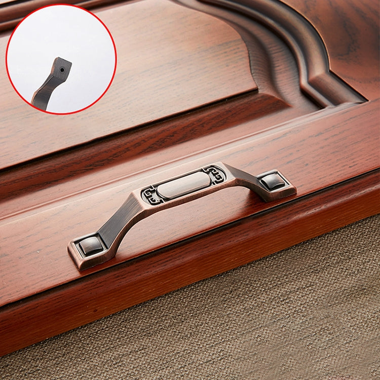 5 PCS 6201-96 Sub Red Zinc Alloy Cabinet Wardrobe Drawer Door Handle, Hole Spacing: 96mm
