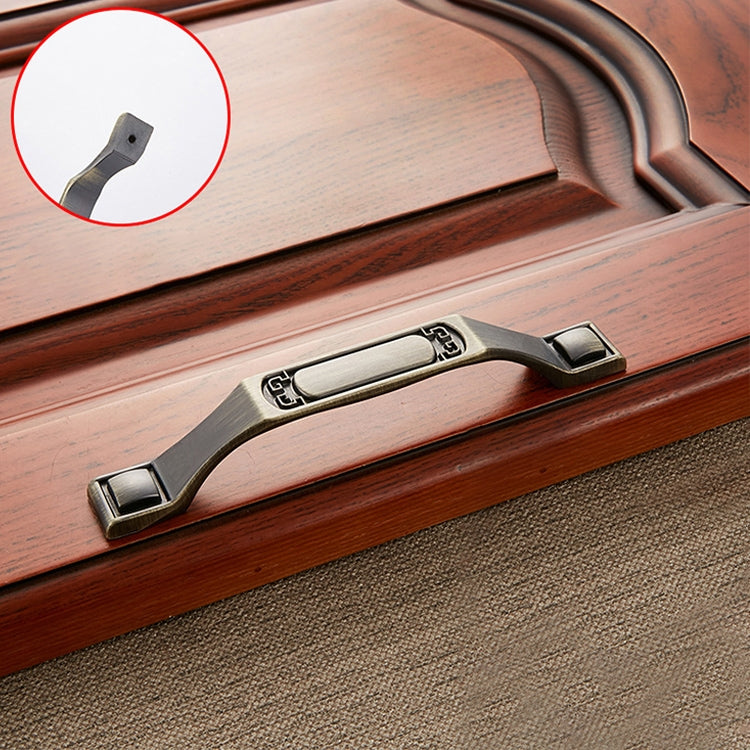 5 PCS 6201-128 Sub Cyan Zinc Alloy Cabinet Wardrobe Drawer Door Handle, Hole Spacing: 128mm
