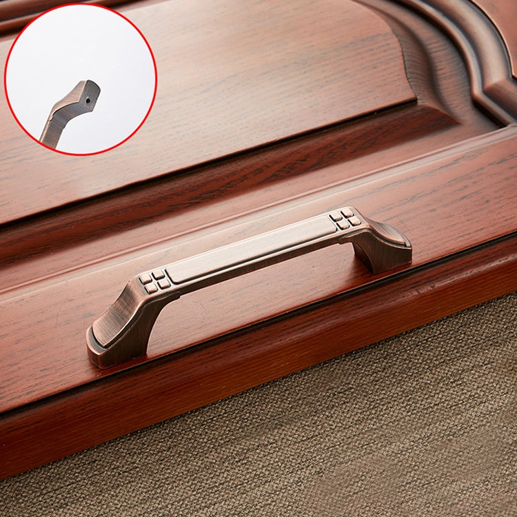 5 PCS 6202-96 Sub Red Zinc Alloy Cabinet Wardrobe Drawer Door Handle, Hole Spacing: 96mm