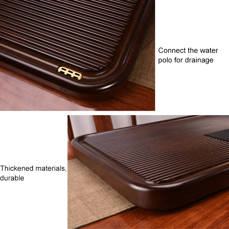 Household Solid Wood Drainage Type Rectangle Tea Tray Tea Table,The Land Of Woods And Waters, Size: 90.5x41x5cm