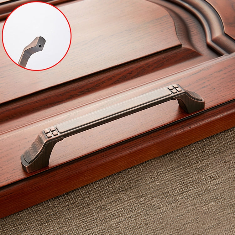 3 PCS 6202-128 Sub Red Zinc Alloy Cabinet Wardrobe Drawer Door Handle, Hole Spacing: 128mm